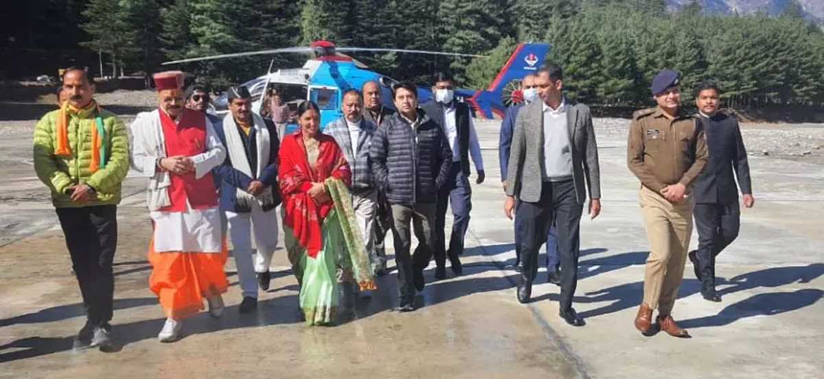 ज्योतिरादित्य सिंधिया दो दिवसीय दौरे पर पहुंचे उत्तरकाशी